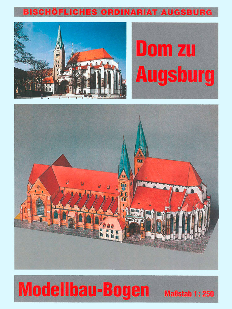 Bastelbogen Augsburger Dom